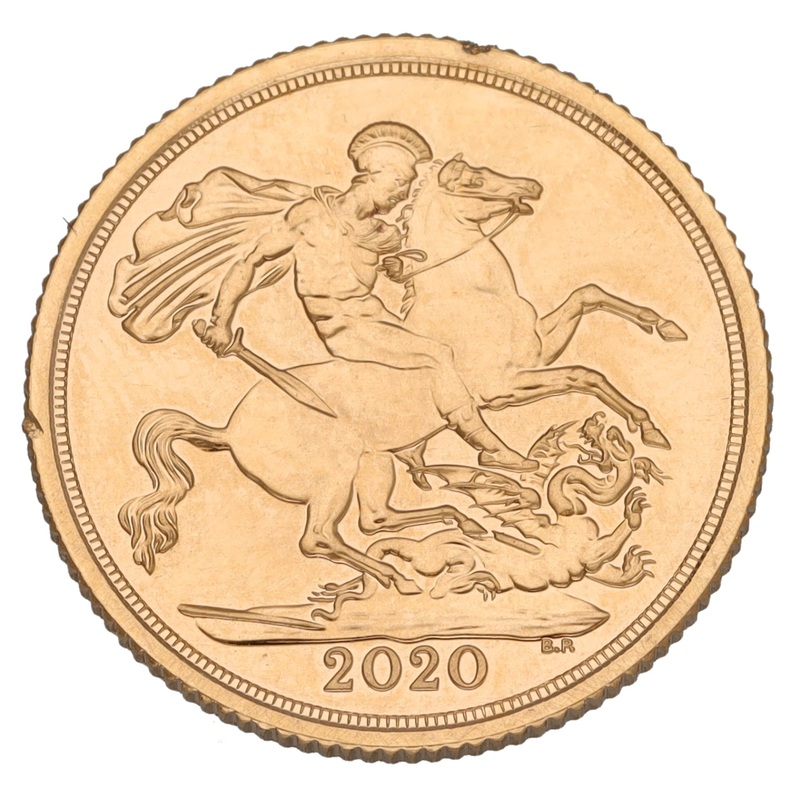 22ct Gold Queen Elizabeth II Full Sovereign Coin 2020