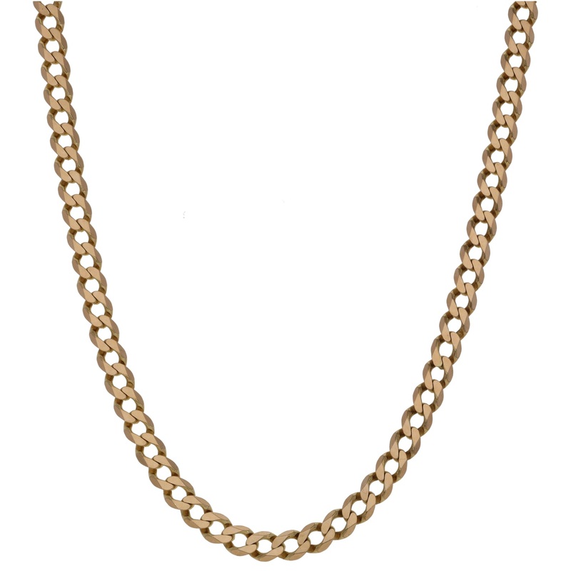 9ct Gold Curb Chain 24″