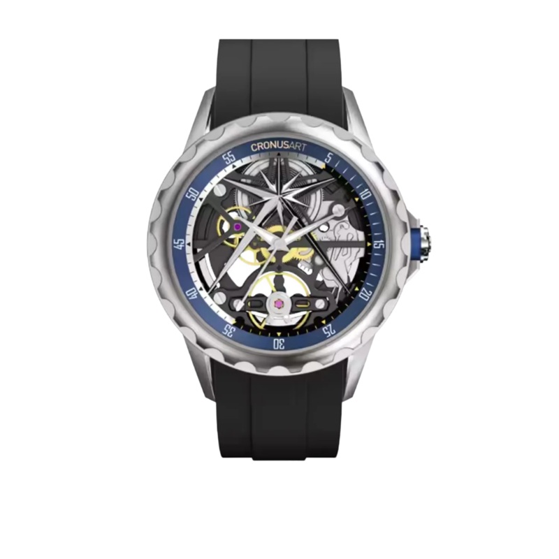 Cronus Art Fluorine Black Strap Men Watch CM05-06J