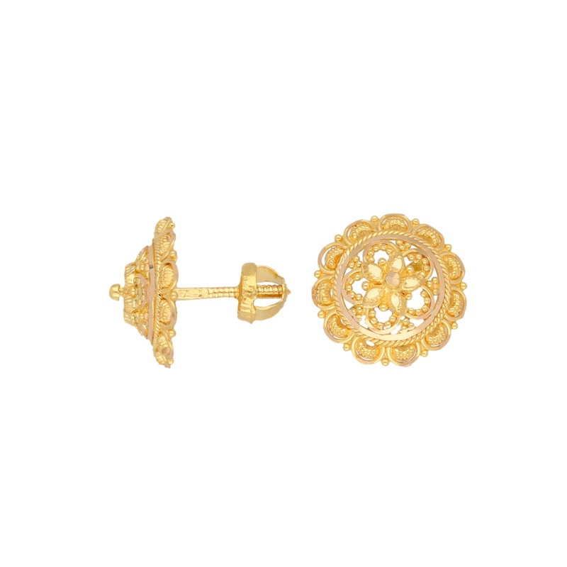 New 22ct Gold Filigree Dress/Cocktail Earrings