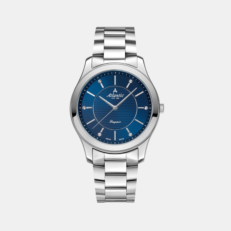Atlantic Women Quartz Blue Dial Analog Stainless Steel Watch 20335.41.51