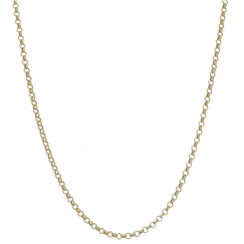 New 9ct Gold Belcher Chain 18″