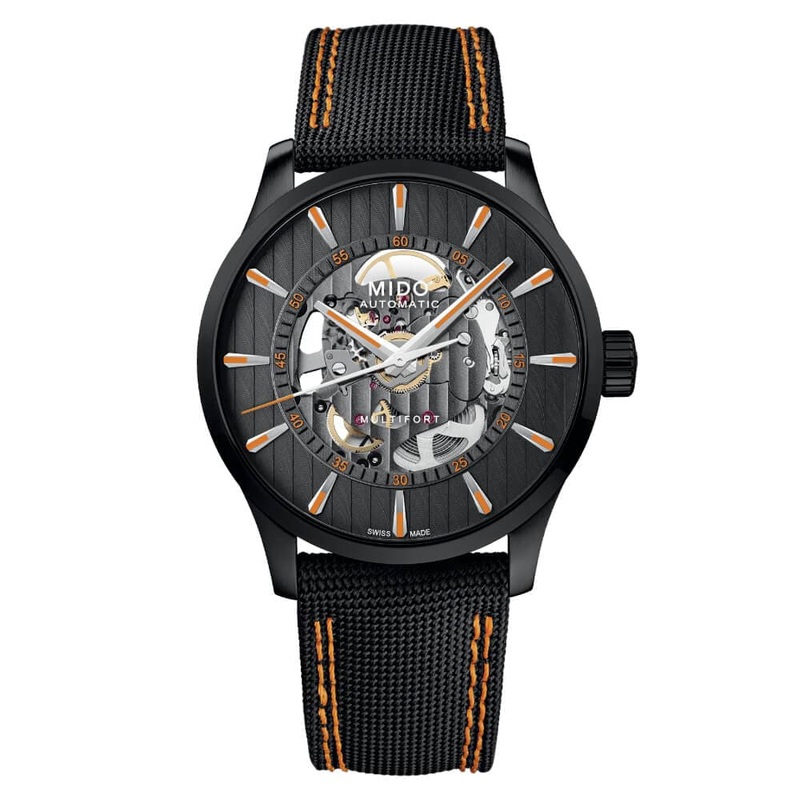 Mido Multifort Black Fabric Strap Men Watch M0384363705100