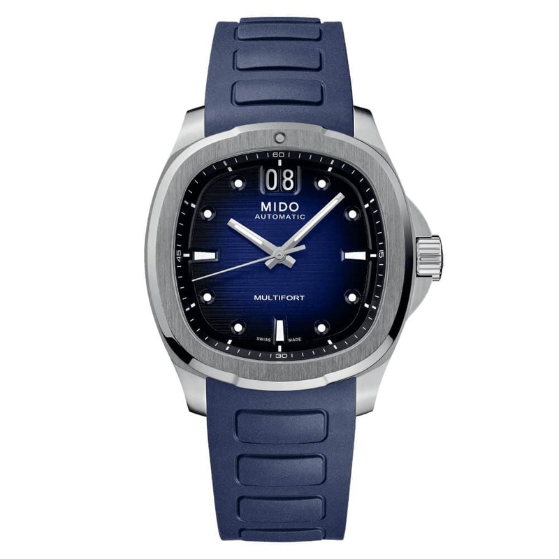 Mido Multifort Blue Dial & Rubber Strap Men Watch M0495261704100