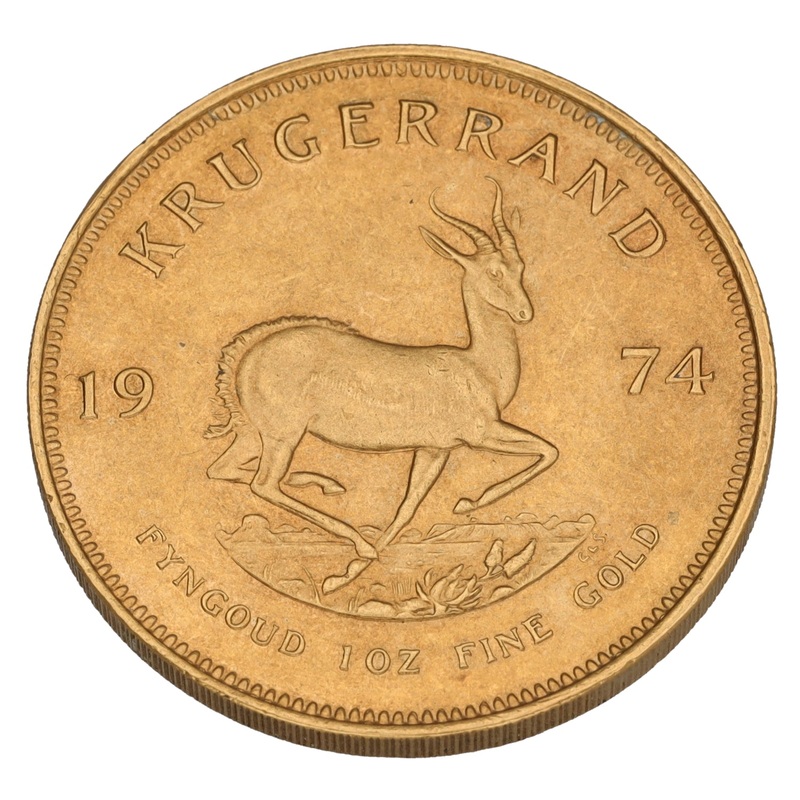 22ct Gold 1 OZ Krugerrand Coin 1974