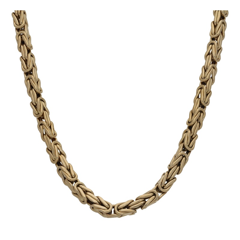 14ct Gold Byzantine Chain 24″
