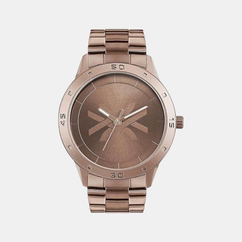 UCB Iconic Men Quartz Brown Dial Analog Stainless Steel Watch UWUCG1603