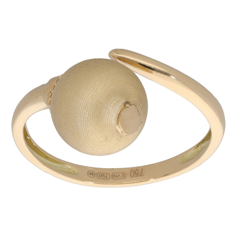 New 18ct Gold Cocktail Bead Ring