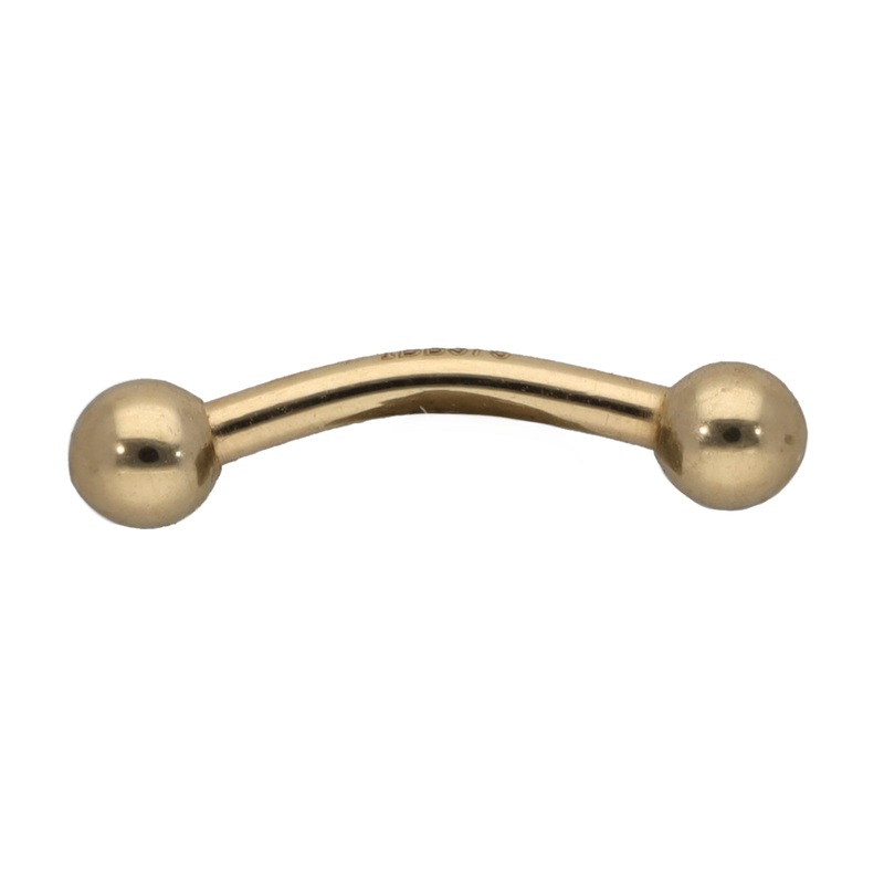 New 9ct Gold Belly Bar