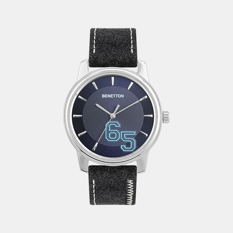 UCB Iconic Men Quartz Blue Dial Analog Leather Watch UWUCG2001