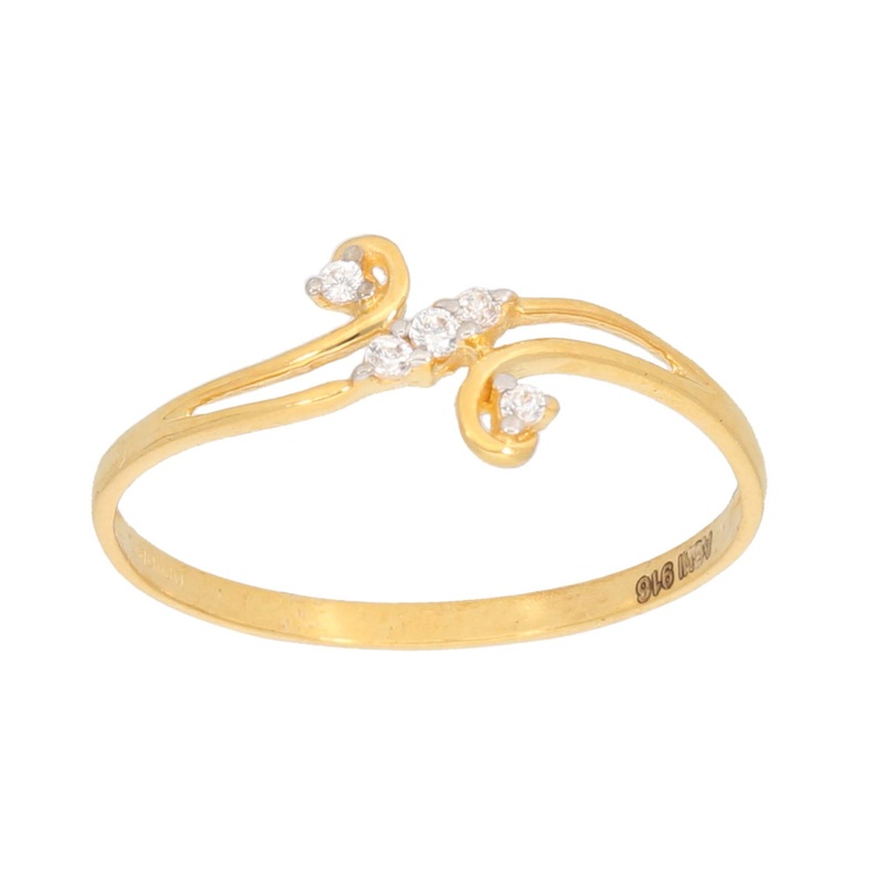 New 22ct Gold Dress/Cocktail Ring With Swarovski Zirconia Stones