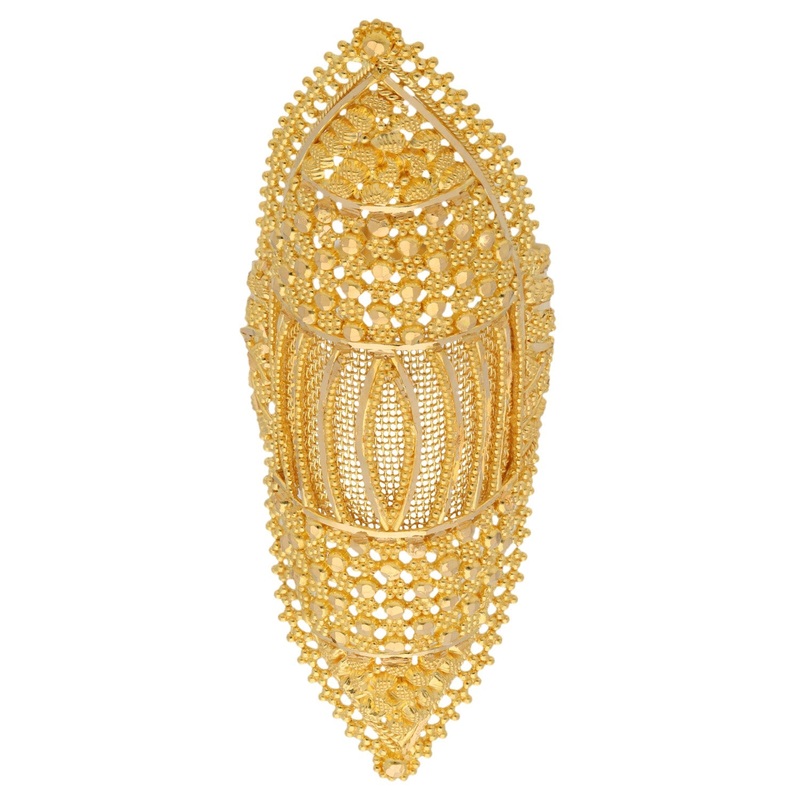 New 22ct Gold Adjustable Filigree Dress/Cocktail Ring