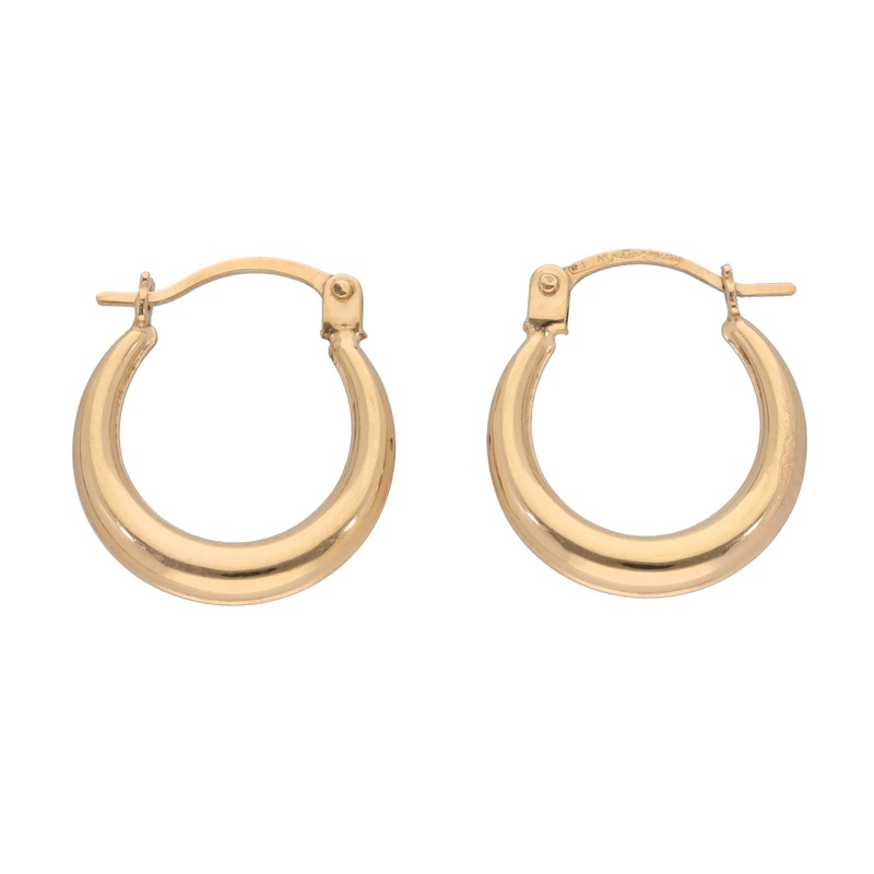 New 9ct Gold Hoop Earrings
