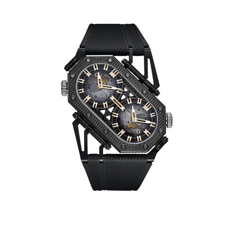 Cronus Art High Quality Fluorine Black Strap Watch CM025-008