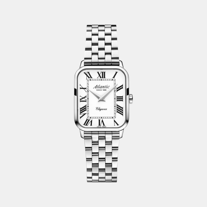 Atlantic Women Quartz White Dial Analog Stainless Steel Watch 30040.41.18MB