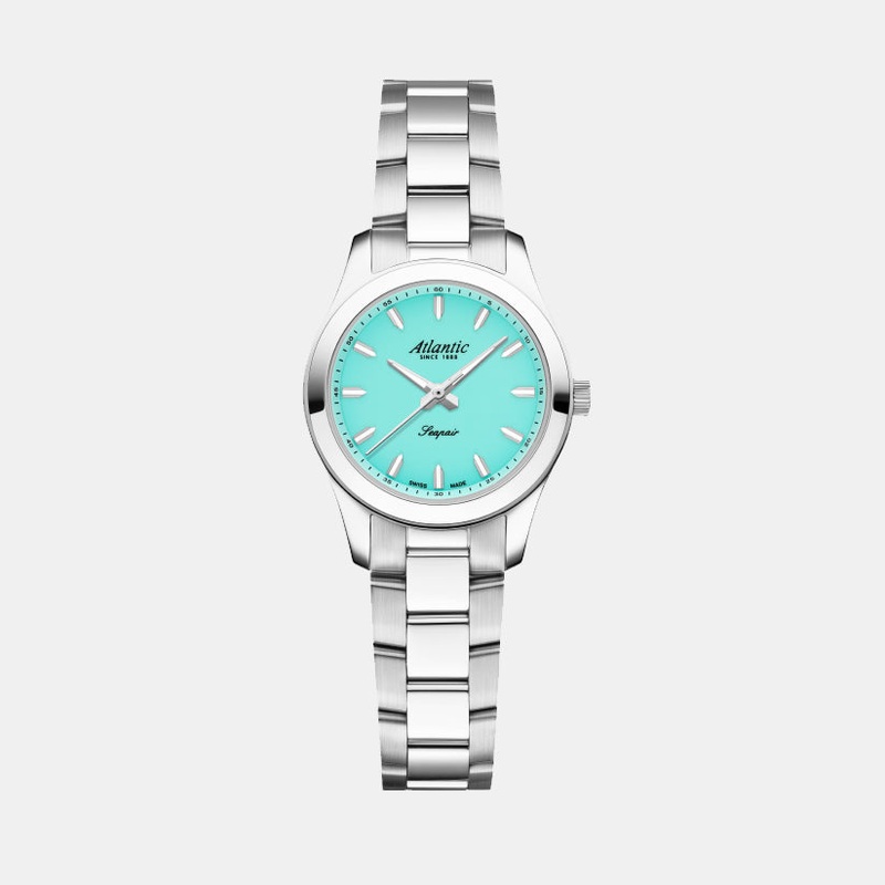 Atlantic Women Quartz Turquoise Dial Analog Stainless Steel Watch 20335.41.91TQ