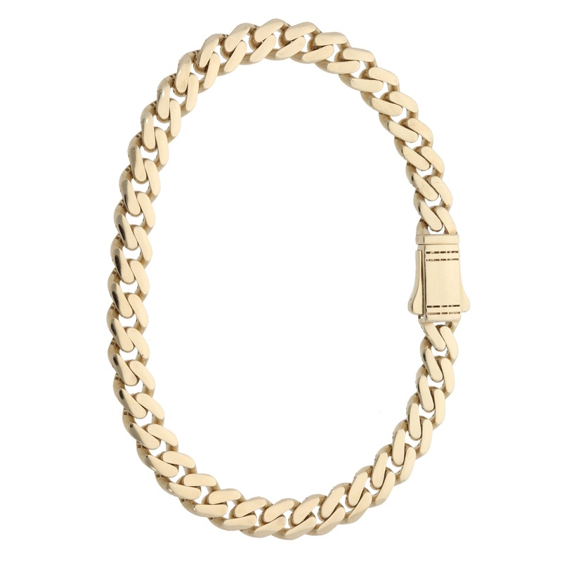 New 9ct Gold Curb Bracelet