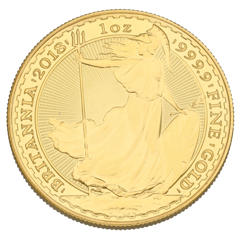 24ct Gold Queen Elizabeth II 1 OZ Britannia Coin 2018