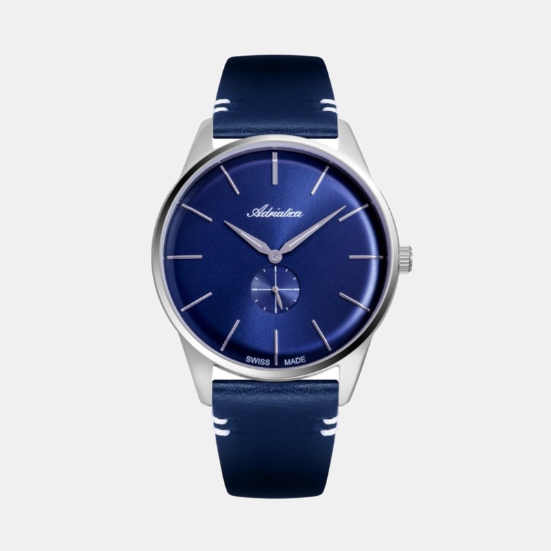 Adriatica Men Quartz Blue Dial Analog Leather Watch A8264.5215Q
