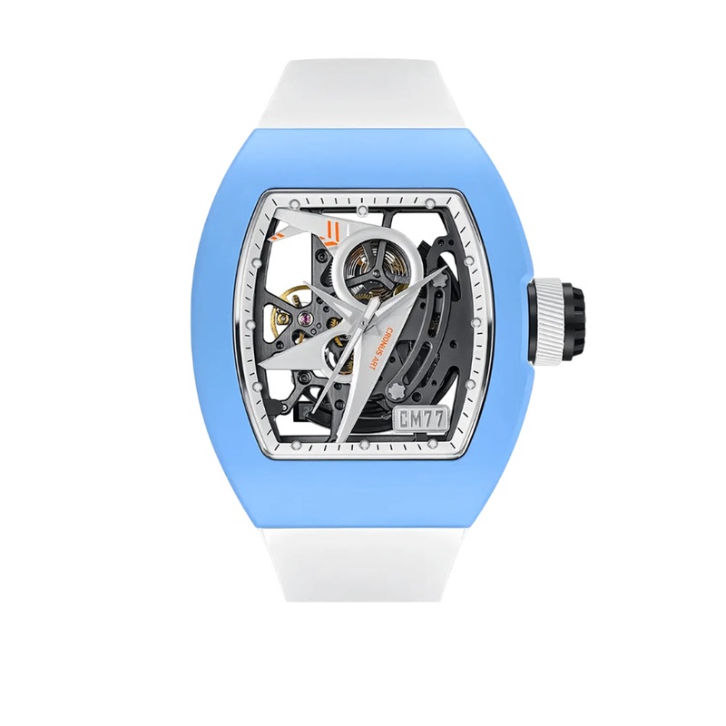 Cronus Art High Quality Fluorine White Band Strap Men Watch CM011-002