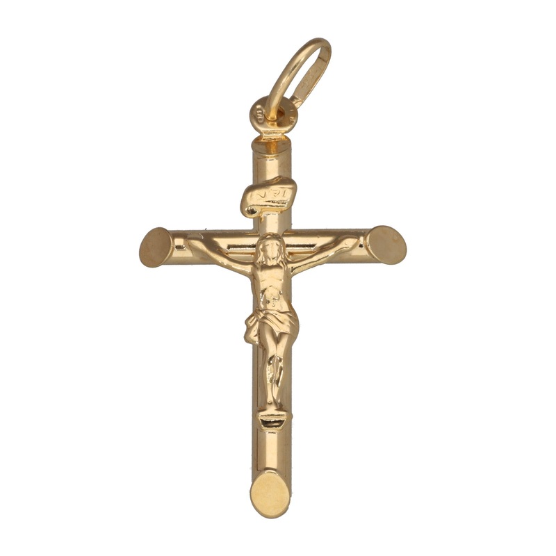 New 9ct Gold Crucifix Pendant