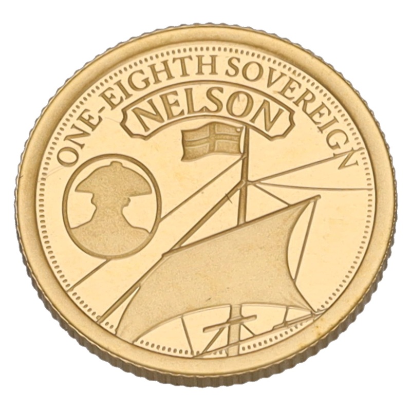 22ct Gold King Charles III Nelson Eighth Sovereign Coin 2023