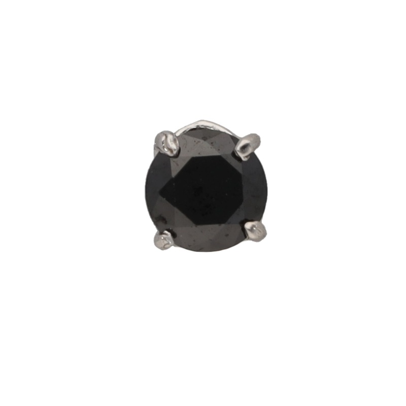 New Single Stone Cubic Zirconia Stud Earring