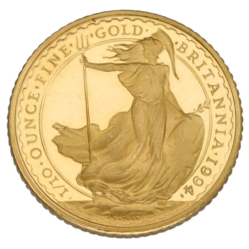 22ct Gold Queen Elizabeth II 1/10 OZ Britannia Coin 1994