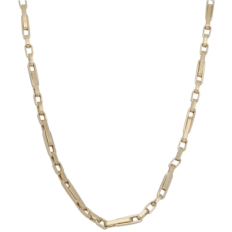 New 14ct Gold Greek Key Fancy Chain