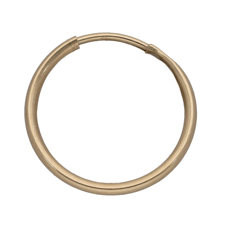New 9ct Gold Single Hoop Earring