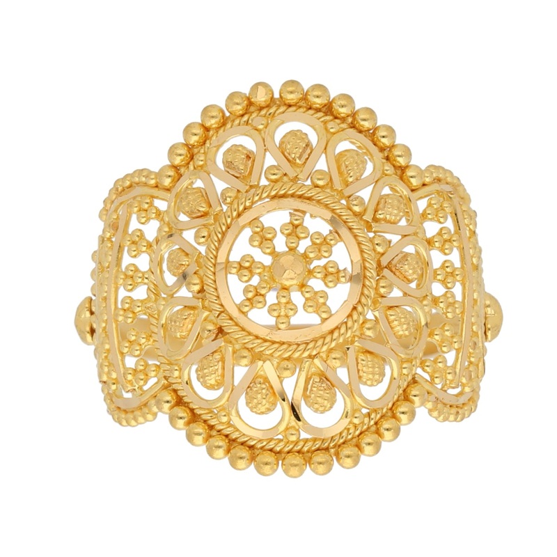 New 22ct Gold Filigree Dress/Cocktail Ring