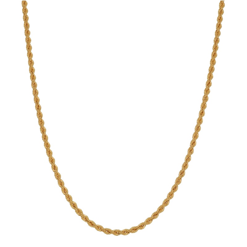 New 22ct Gold Rope Chain
