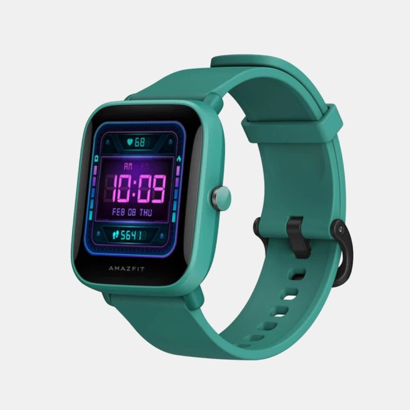 Amazfit Unisex Processor Green Dial LCD Silicone Watch BIP U PRO GREEN
