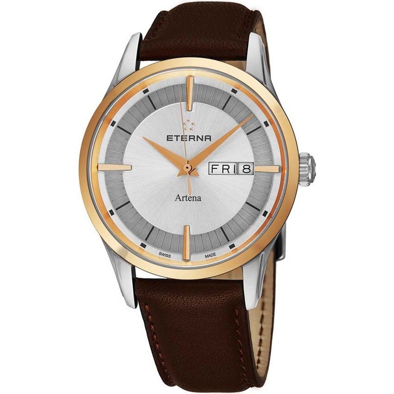 Eterna Artena Brown Leather Strap Men Watch 2525.53.11.1259