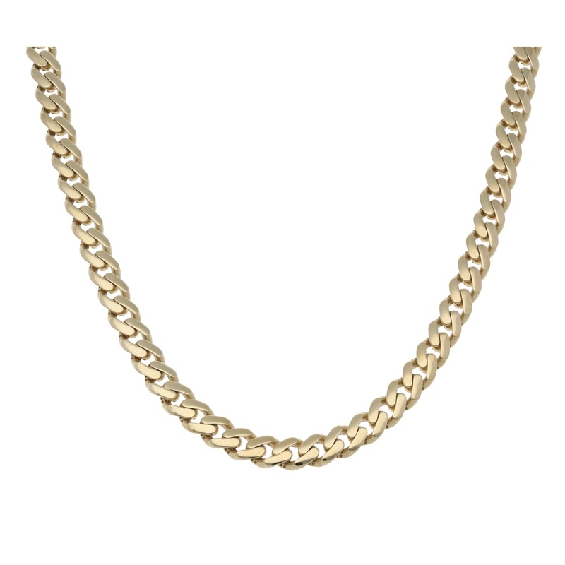 New 9ct Gold Curb Chain 24″