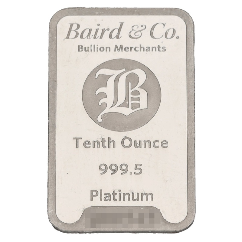 Platinum 1/10 OZ Bar