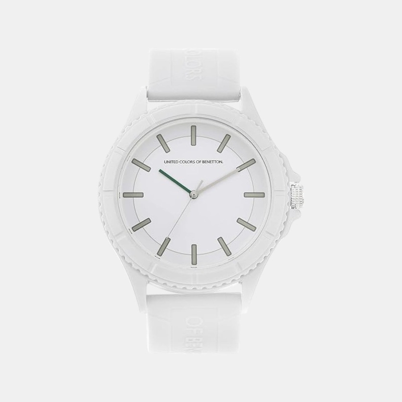 UCB Iconic Men Quartz White Dial Analog Silicone Watch UWUCG1005
