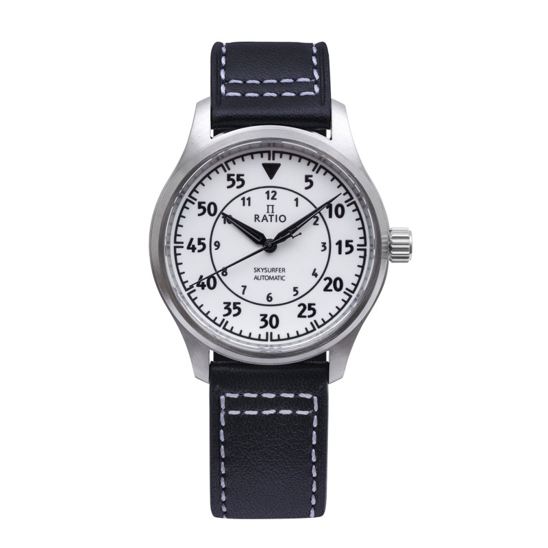 Ratio Skysurfer Pilot Full Luminous Dial Leather Automatic RTS324 200M Men’s Watch
