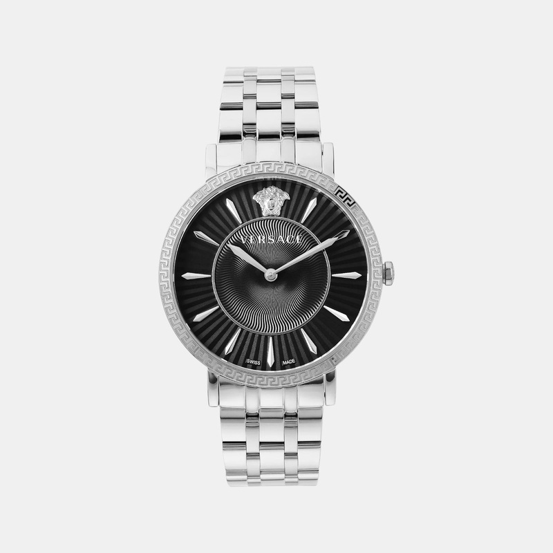 Versace Women Quartz Black Dial Analog Stainless Steel Watch VEJL00924