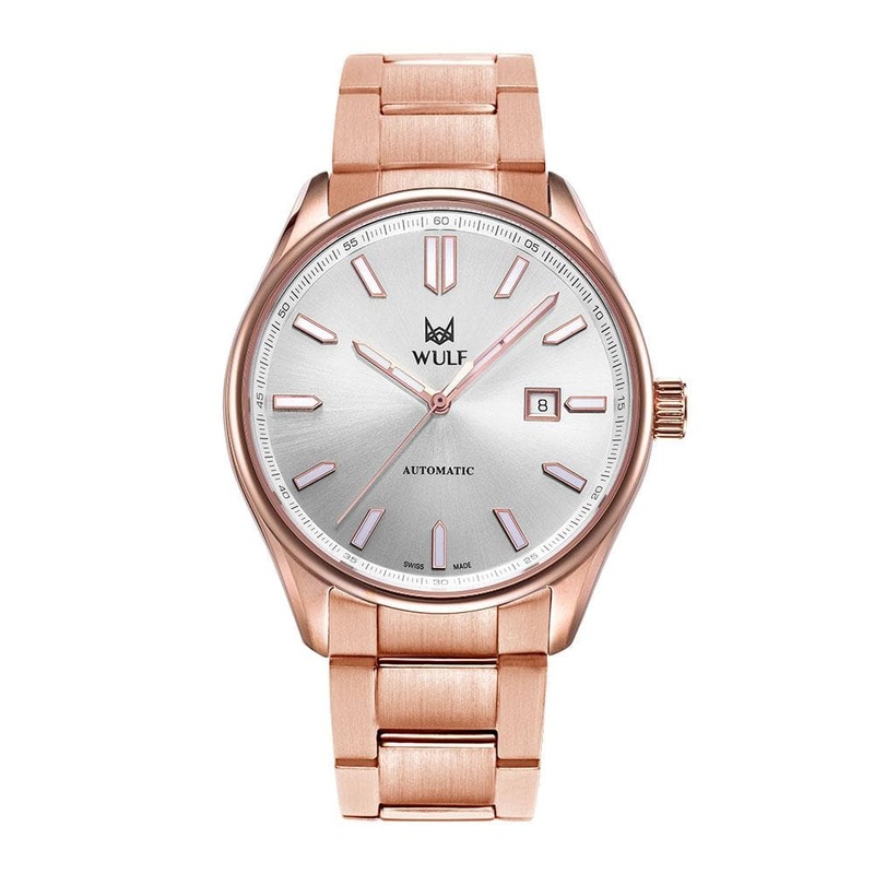 WULF ALPHA-X WF04.04M SWISS MECHANICAL BRACELET MEN’S WATCH