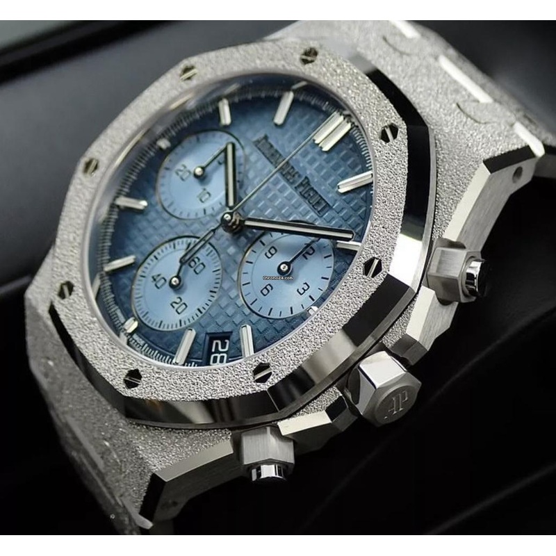 Audemars Piguet Royal Oak Chronograph NEW 2024 Royal Oak Selfwinding Chronograph FROSTED WHITE GOLD 26240BC