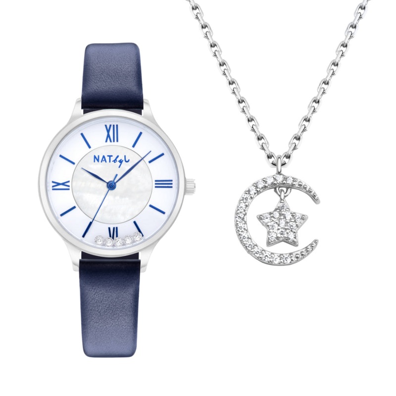 Natbyj Stargaze Watch and Necklace Gift Set NAT0901N0908S