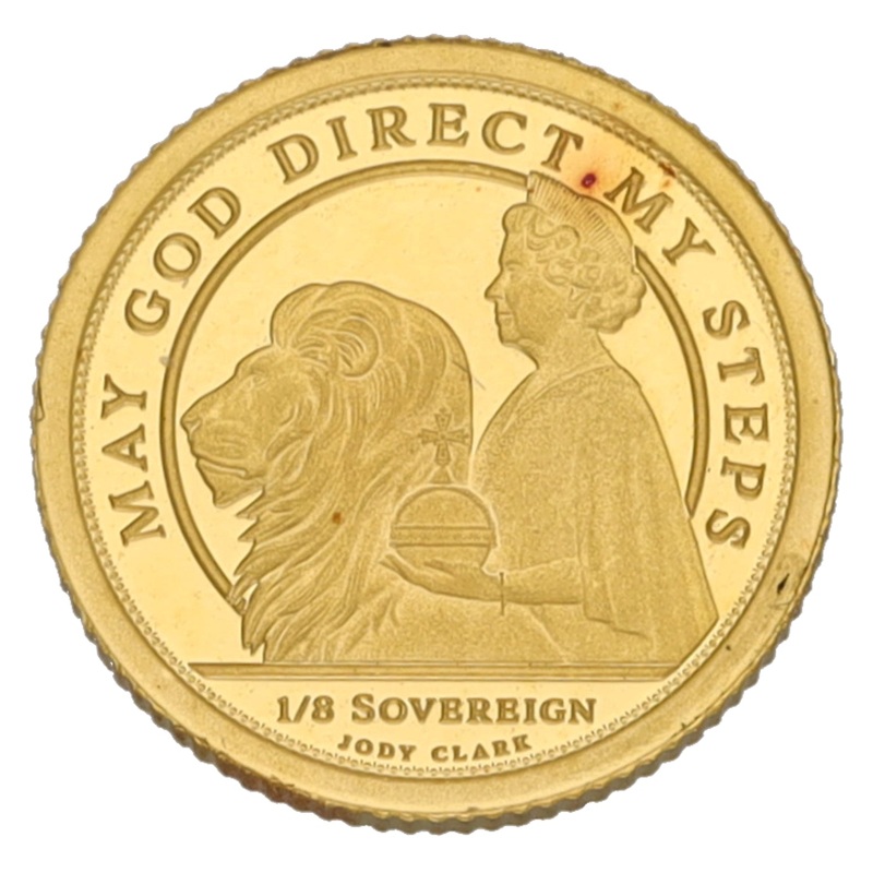 22ct Gold May God Direct My Steps Eighth Sovereign Coin 2021