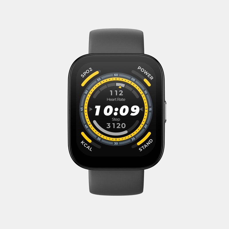 Amazfit Unisex Processor Soft Black Dial LCD Silicone Watch BIP 5 SOFT BLACK
