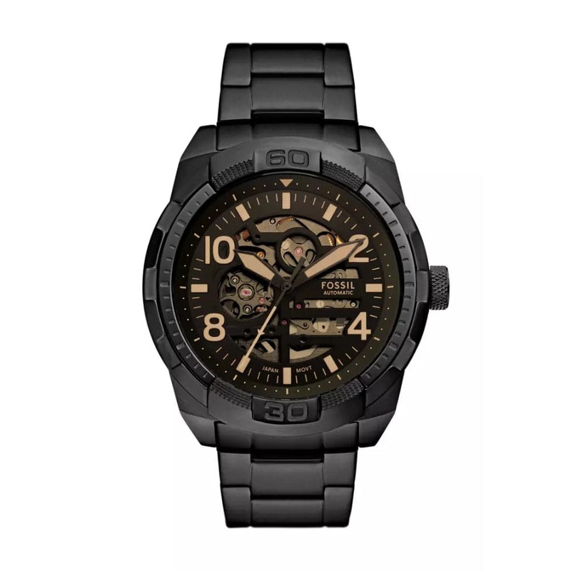 Fossil Bronson Black Stainless Steel Strap Men Watch ME3256