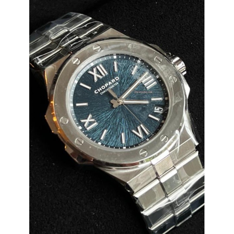 UNWORN 2024 Choppard Alpine Eagle Large 41mm BLUE DIAL 298600-3001