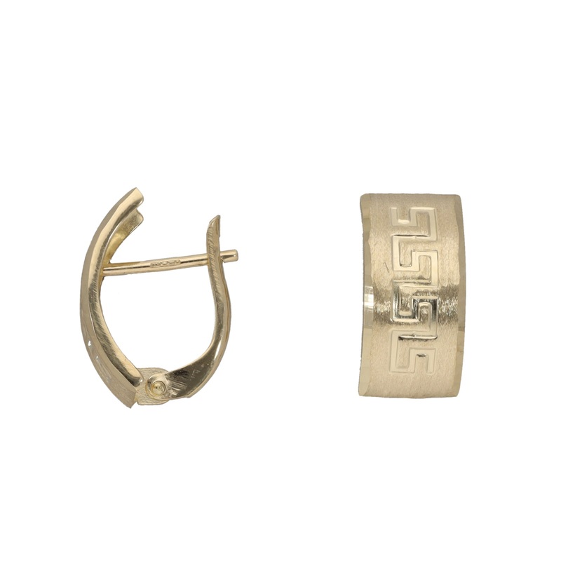 New 14ct Gold Greek Key Dress/Cocktail Earrings