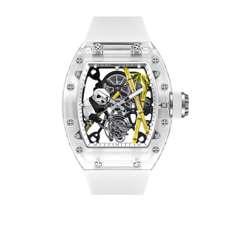 Cronus Art High Quality Fluorine White Band Men Watch CM08-031