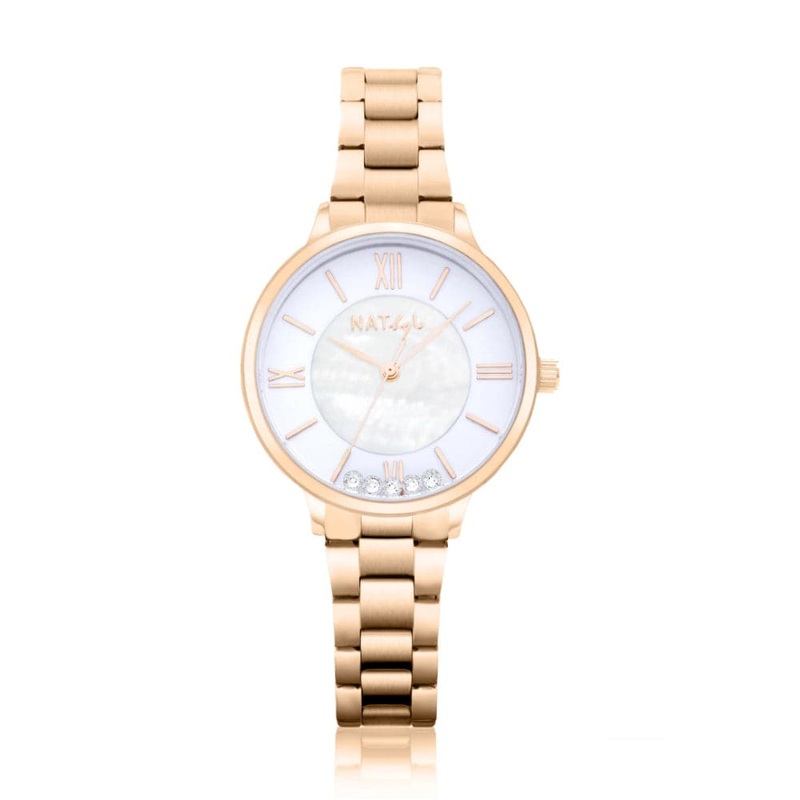 Natbyj Stargaze Gold Stainless Steel Strap Women Watch NAT0905M