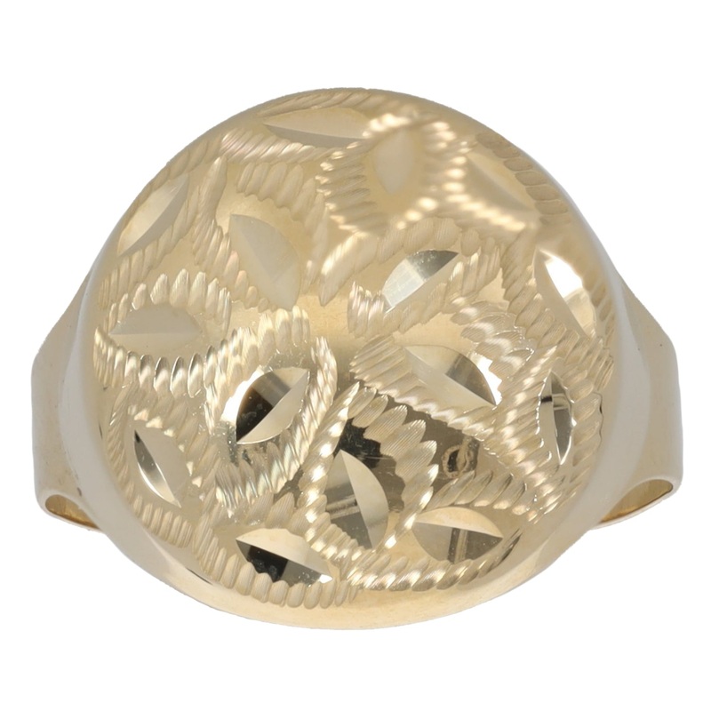 New 14ct Gold Petal Cut Ring